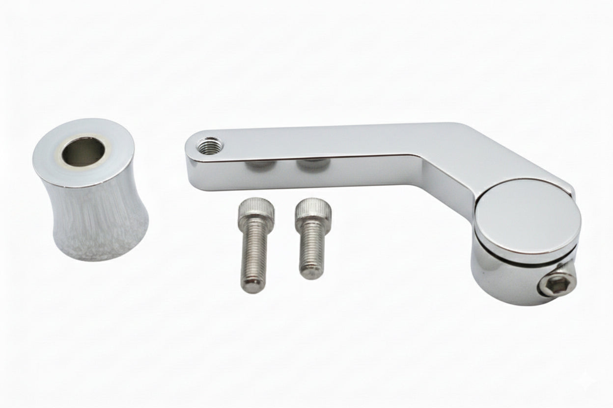 HARLEY AEE Shorty Schaltarm-Abstandhalter Chrom passend für 1988-2023 FLT,