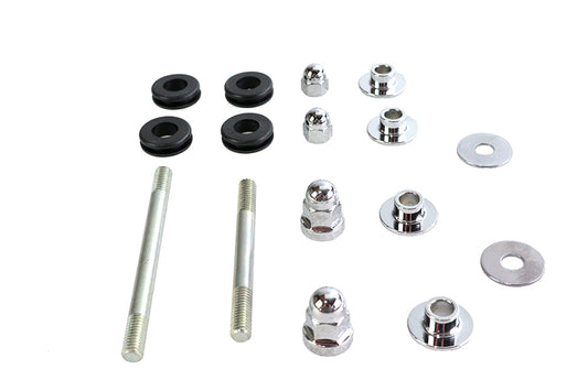 HARLEY Gas Tank Mount Kit Chrome Acorn Type Fits 1996-2003 XL,