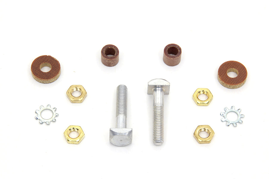 HARLEY Generator 3-Bürsten Anschluss Schrauben Kit Passend für 1936-1940 EL, 1941-1957 FL, 1930-1934 VL, 193