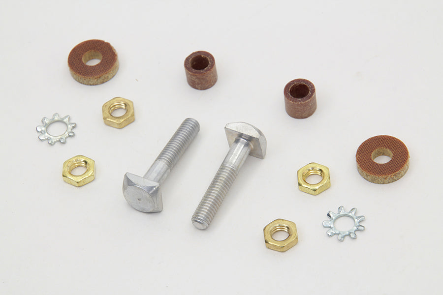 HARLEY Generator 3-Bürsten Anschluss Schrauben Kit Passend für 1936-1940 EL, 1941-1957 FL, 1930-1934 VL, 193