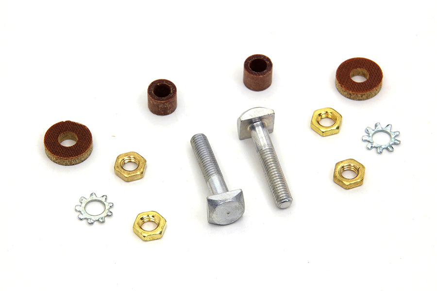 HARLEY Generator 3-Bürsten Anschluss Schrauben Kit Passend für 1936-1940 EL, 1941-1957 FL, 1930-1934 VL, 193