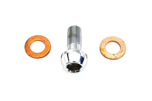 HARLEY Bremsleitung Hohlschraube Inbus Typ 10mm Passend für 1982-2003 XL, 1994-2010 FXD, 1982-2009 FLT,