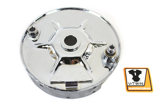 HARLEY Rear Mechanical Brake Backing Plate Kit Chrome fits 1936-1940 EL,   1941-1957 FL,   1937-1948 VL,