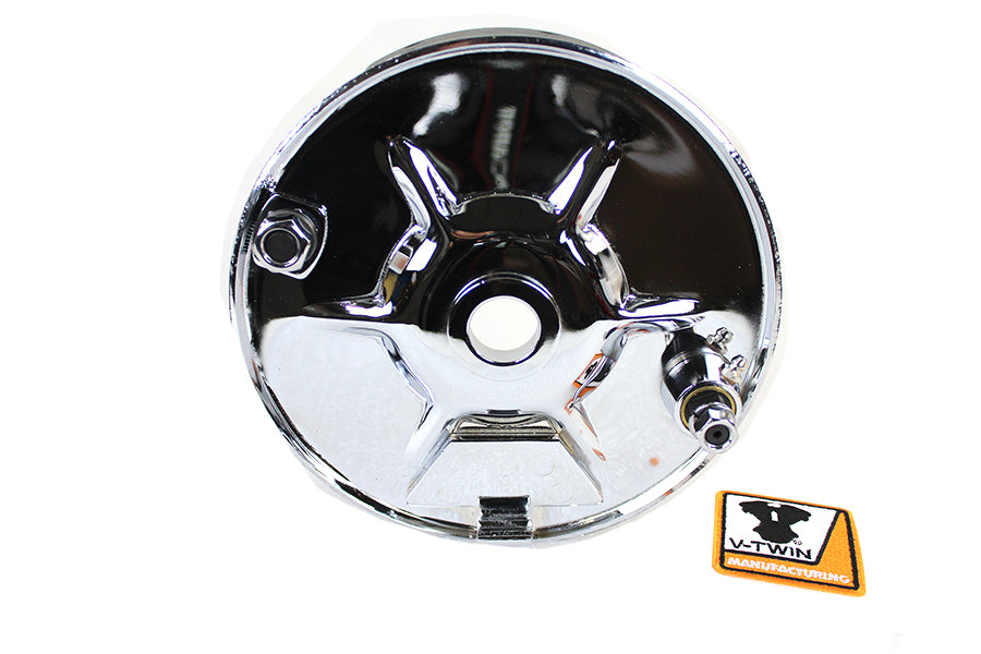 HARLEY Rear Mechanical Brake Backing Plate Kit Chrome fits 1936-1940 EL,   1941-1957 FL,   1937-1948 VL,