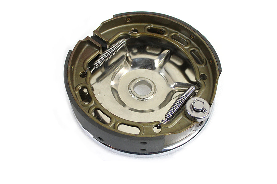 HARLEY Hintere mechanische Bremsankerplatte Kit Chrom Passend für 1936-1940 EL, 1941-1957 FL, 1937-1948