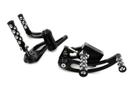 HARLEY Schwarzes Vorverlegtes Fußrasten-Kit Passend für 1970-1999 FX,