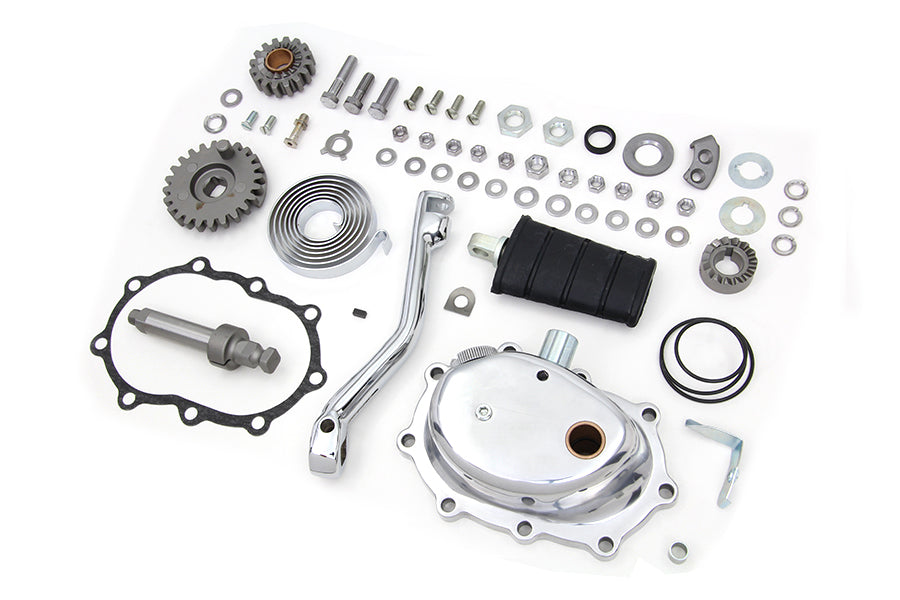 HARLEY Kompletter Kickstarter-Kit poliert Passend für 1936-1940 EL, 1937-1948 UL, 1941-1984 FL, 1971-