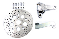 HARLEY Verchromter hinterer 4-Kolben-Bremssattel und 11-1/2 Zoll Bremsscheiben-Kit, passend für 1982-1986 XL,