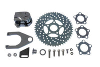 HARLEY Verchromter hinterer 2-Kolben-Bremssattel und Bremsscheiben-Kit Passend für 0-Zoll Custom, Anwendung für 1- oder 3/4-Zoll-Achsen.