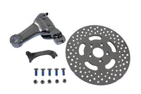 HARLEY Chrom Hinterrad 4-Kolben Bremssattel und 11,5 Zoll Bremsscheiben Kit Passend für 0- Custom, Starrrahmen-Anwendung