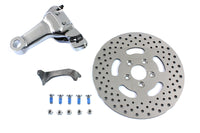 HARLEY Chrom Hinterrad 4-Kolben Bremssattel und 11,5 Zoll Bremsscheiben Kit Passend für 0- Custom, Starrrahmen-Anwendung