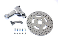 HARLEY Chrom Hinterrad 4-Kolben Bremssattel und 11,5 Zoll Bremsscheiben Kit Passend für 0- Custom, Starrrahmen-Anwendung
