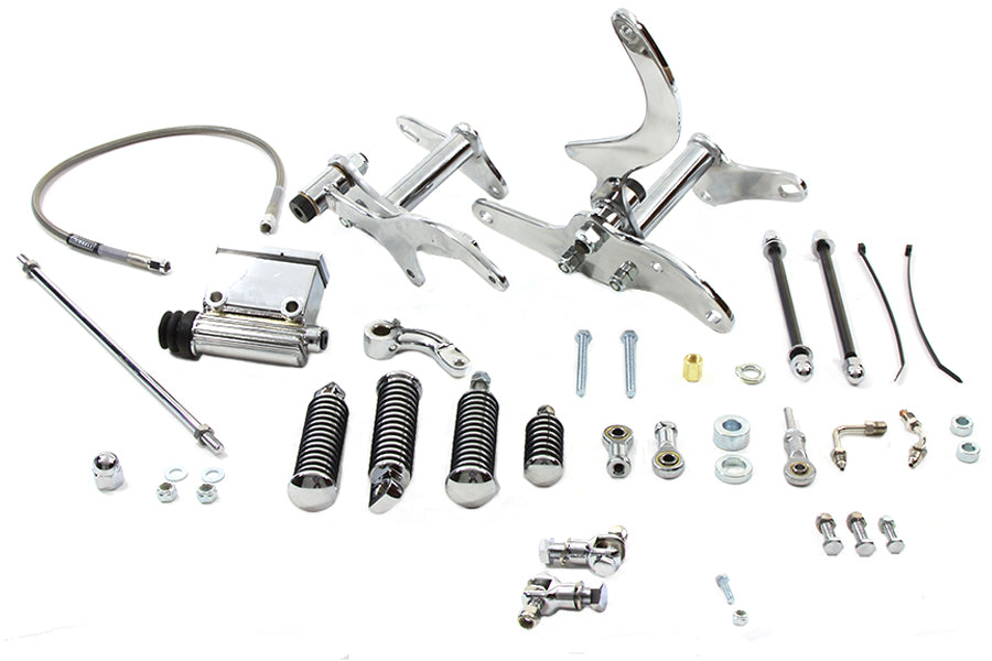 HARLEY Daniel Boone Forward Control Kit Chrom, passend für XL-Modelle von 1979-1983,