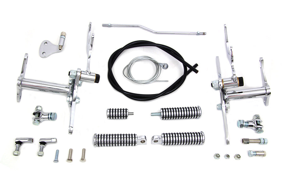 HARLEY Teilweise vorverlegte Fußrastenanlage Chrom Passend für 1954-1974 XL,