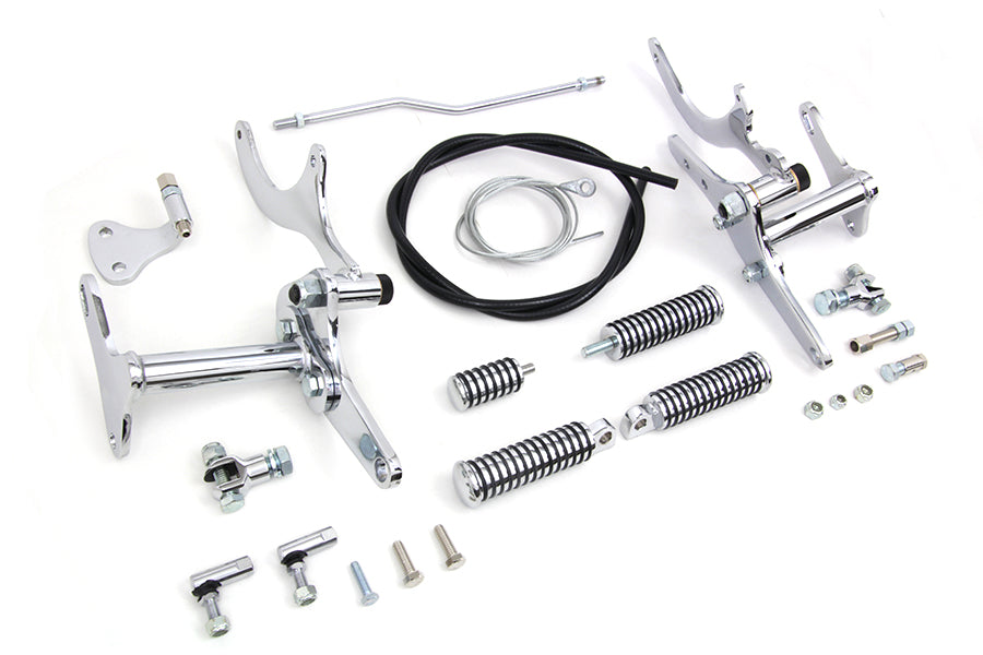 HARLEY Teilweise vorverlegte Fußrastenanlage Chrom Passend für 1954-1974 XL,