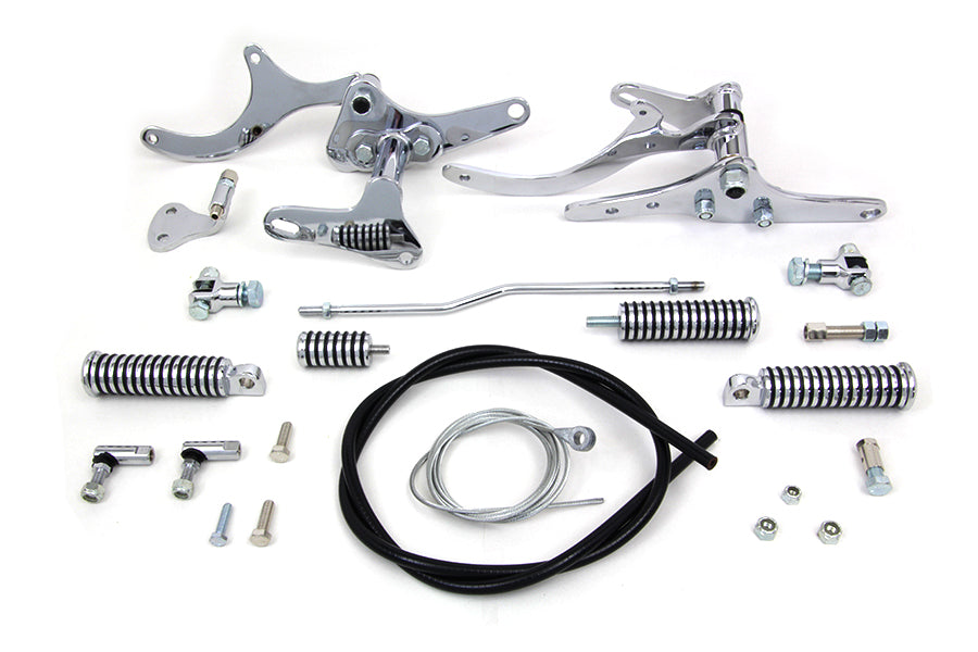 HARLEY Teilweise vorverlegte Fußrastenanlage Chrom Passend für 1954-1974 XL,