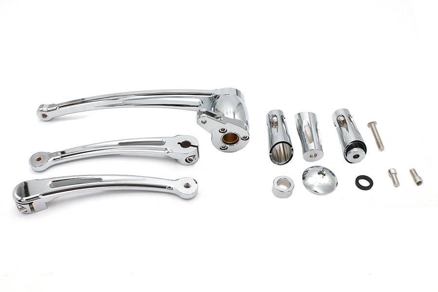 HARLEY Brems- und Schalthebel-Set Chrom passend für 2023–2024 FL,
