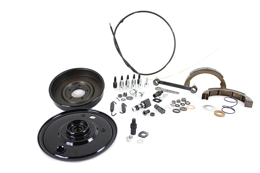 HARLEY Schwarzer Bremssteuerungs-Kit, passend für 1936-1937 UL, 1936-1937 EL,