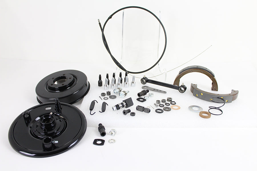 HARLEY Schwarzer Bremssteuerungs-Kit, passend für 1936-1937 UL, 1936-1937 EL,