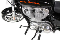 HARLEY Schwarzes Vorverlegtes Fußrasten-Kit mit Rasten passt für XL ab 2014,
