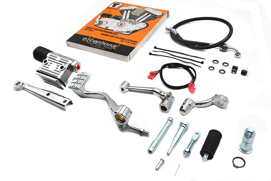 HARLEY XL Stock Mid Control Kit Chrom Passend für 1986–1990 XL,