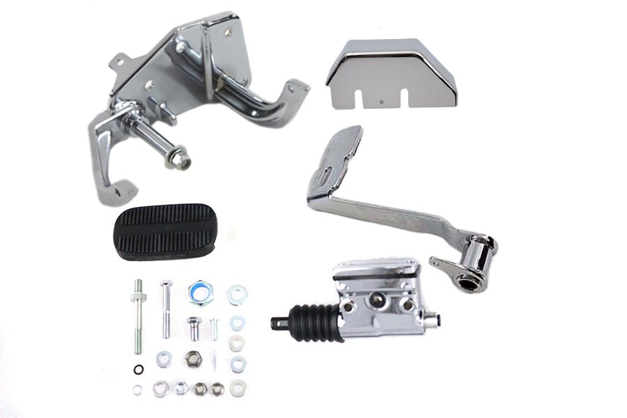 HARLEY Bremsanlagen-Kit mit Chrom-Hauptbremszylinder passend für 1986-1999 FLST,