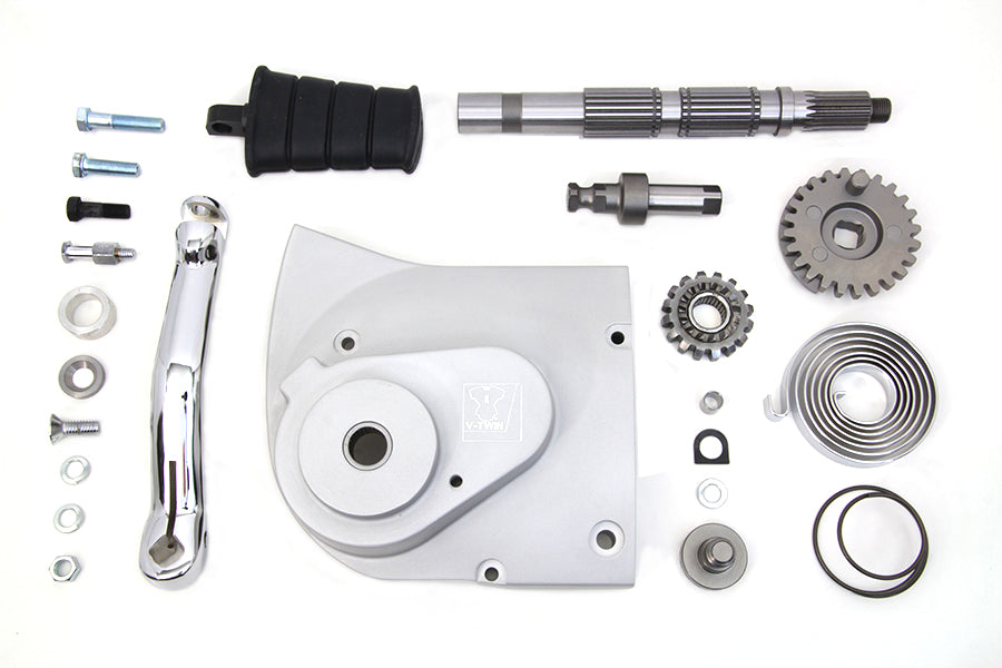 HARLEY Kickstarter Umrüstsatz Aluminium-Finish passend für 2004-2006 XL, kann nur mit 28 Zähnen verwendet werden