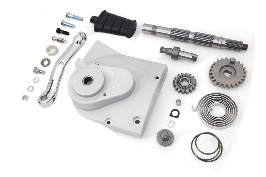 HARLEY Kickstarter Umrüstsatz Aluminium-Finish passend für 2004-2006 XL, kann nur mit 28 Zähnen verwendet werden