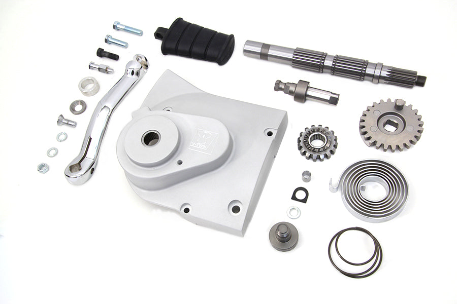 HARLEY Kickstarter Umrüstsatz Aluminium-Finish passend für 2004-2006 XL, kann nur mit 28 Zähnen verwendet werden
