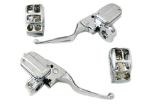 HARLEY Chrom Lenkerarmaturen-Kit mit Hydraulikkupplung Passend für 2014-2016 FLHT, 2014-2016 FLHR, 2