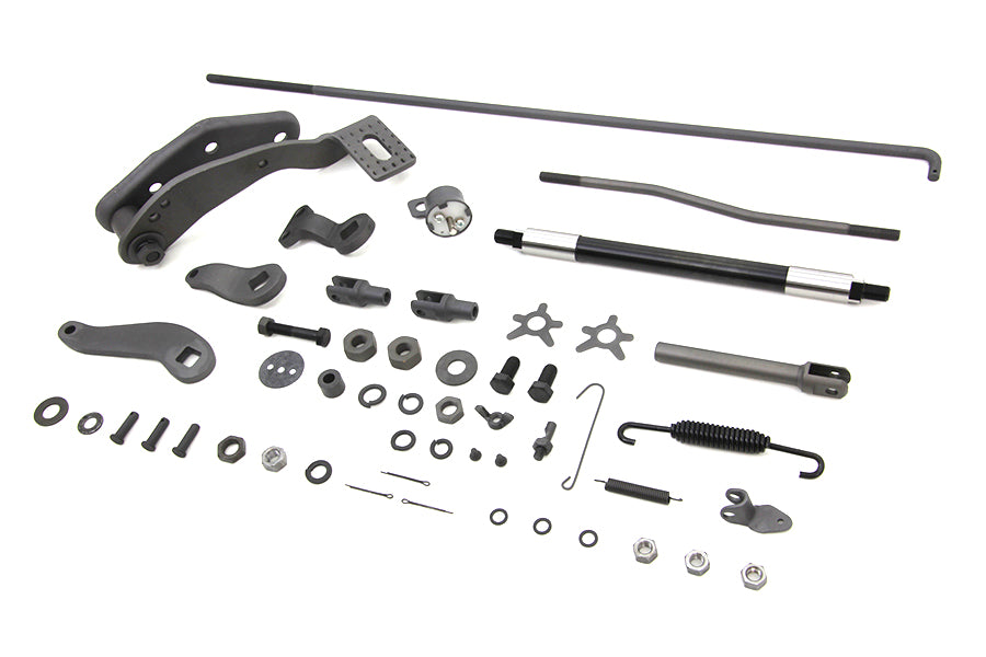 HARLEY parkerisierter Bremssteuerungs-Kit mechanisch Passend für 1941-1957 FL, 1936-1940 EL, 1936-1948 UL,