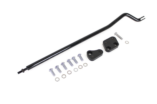 HARLEY Reduced Reach Forward Control Adapter Kit Black fits 2003-2017 FXDWG,