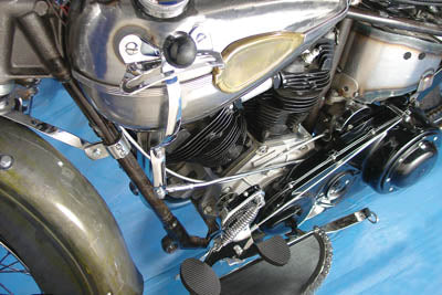 HARLEY Chrome Tank Handschalt-Kit passend für 1936-1940 EL, 1941-1946 FL, 1936-1946 UL,