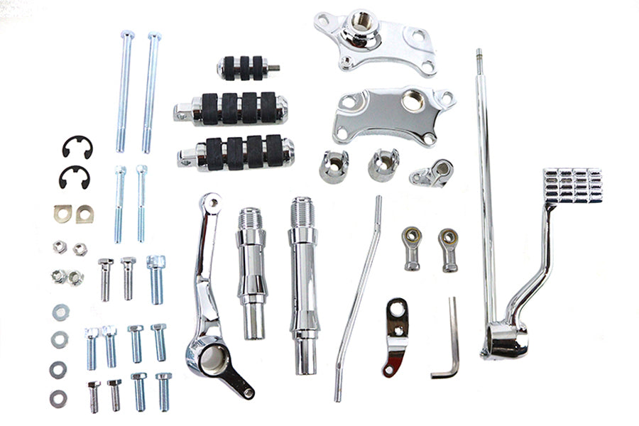 HARLEY Vorverlegte Fußrastenanlage Chrom Passend für 1986-1990 XL, 4-Gang