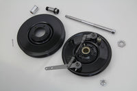 HARLEY Dual-Cam-Bremsankerplatte und Bremstrommel-Kit Schwarz Passend für 1936-1948 EL, 1941-1948 FL, 19