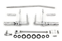 HARLEY Billet-Vorverlegte-Fußrastenanlage poliert, passend für 2003–2013 FXD, 2000–2012 FXDL,