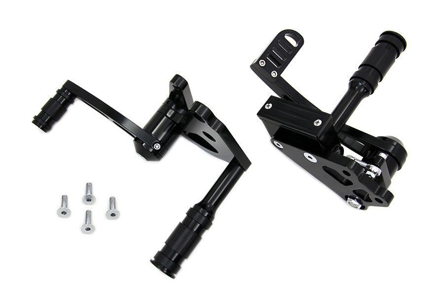 HARLEY Billet Forward Control Kit Schwarz Passend für 1982-1994 FXR, 1982-1994 FXR,