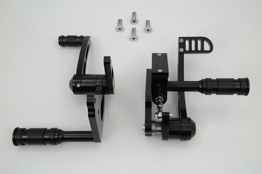 HARLEY Billet Forward Control Kit Schwarz Passend für 1982-1994 FXR, 1982-1994 FXR,