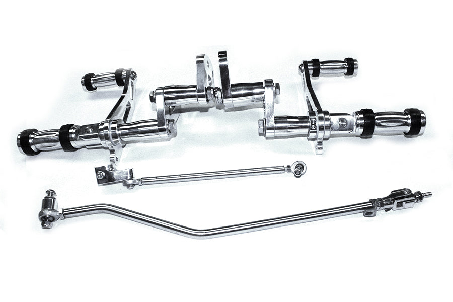 HARLEY Billet-Vorverlegte-Fussrastenanlage, poliert, passend für 2004-2013 XL, 883 2004-2013 XL, 1200