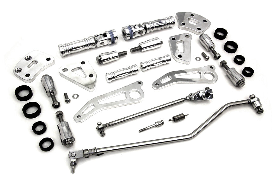 HARLEY Billet-Vorverlegte-Fussrastenanlage, poliert, passend für 2004-2013 XL, 883 2004-2013 XL, 1200