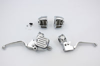 HARLEY Contour Style Chrome Handlebar Control Kit fits 1996-2006 FXST,  1996-2006 FLST,  1996-2006 FXD,  1996-2003 XL,  1996-2006 FXDWG,