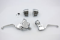 HARLEY Contour Style Chrome Handlebar Control Kit fits 1996-2006 FXST,  1996-2006 FLST,  1996-2006 FXD,  1996-2003 XL,  1996-2006 FXDWG,