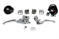 HARLEY Smooth Contour Lenkerarmaturen-Kit Chrom passend für 1996–2006 FLT,