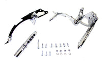 HARLEY Billet-Vorverlegte Fußrastenanlage Chrom Passend für 0- Custom, Anwendung mit Montagelöchern von vor 1999