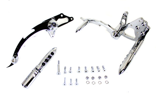 HARLEY Billet Forward Control Kit Chrome Fits 0-  Custom, application with pre-1999 mounting holes