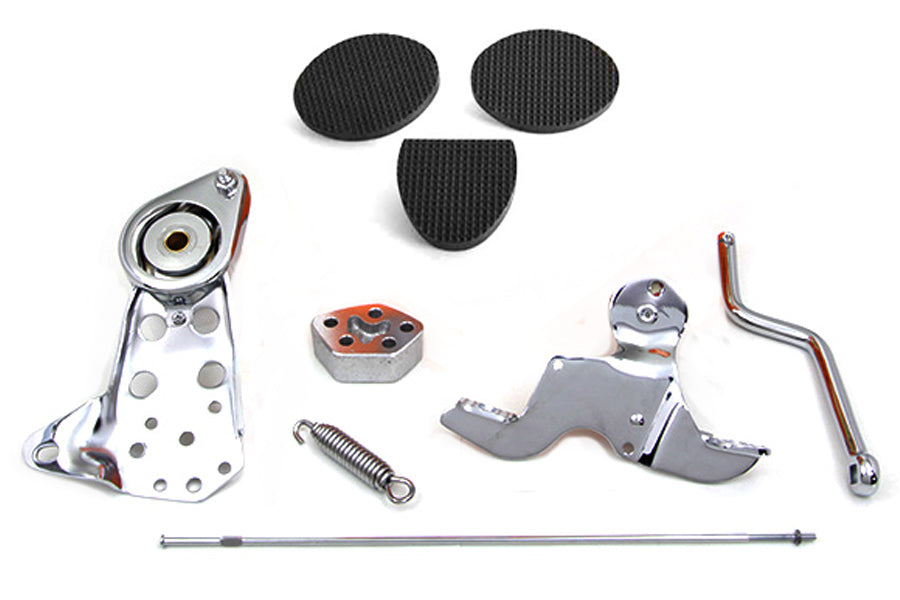 HARLEY Chrom Fußkupplungsbaugruppe Passend für 1965-1978 FL,