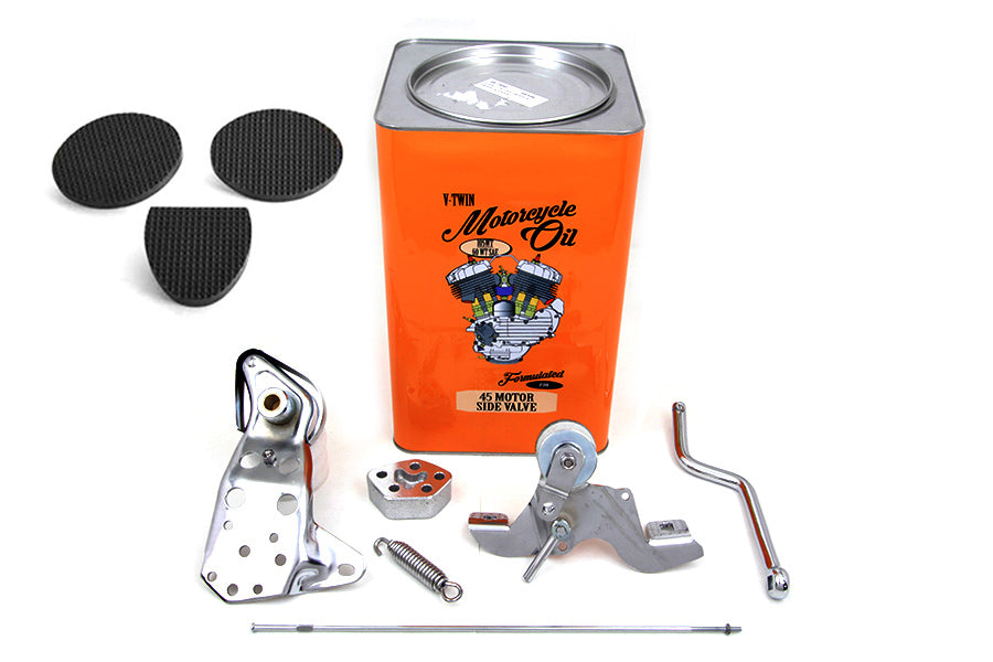 HARLEY Chrom Fußkupplungsbaugruppe Passend für 1965-1978 FL,