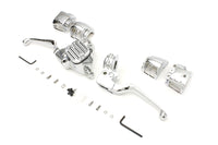 HARLEY Chrome Handlebar Control Kit fits 2007-2011 FXST,  2007-2011 FLST,  2007-2011 FXD,  2007-2011 FXDWG,