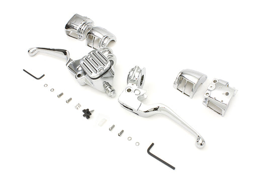 HARLEY Chrome Handlebar Control Kit fits 2007-2011 FXST,  2007-2011 FLST,  2007-2011 FXD,  2007-2011 FXDWG,