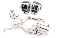 HARLEY Chrom Lenker-Bedienelemente-Kit, passend für 2008-2013 FLT,